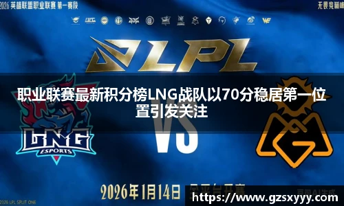 职业联赛最新积分榜LNG战队以70分稳居第一位置引发关注