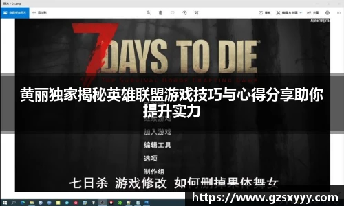 黄丽独家揭秘英雄联盟游戏技巧与心得分享助你提升实力